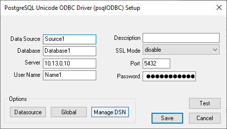 ODBC Configuration